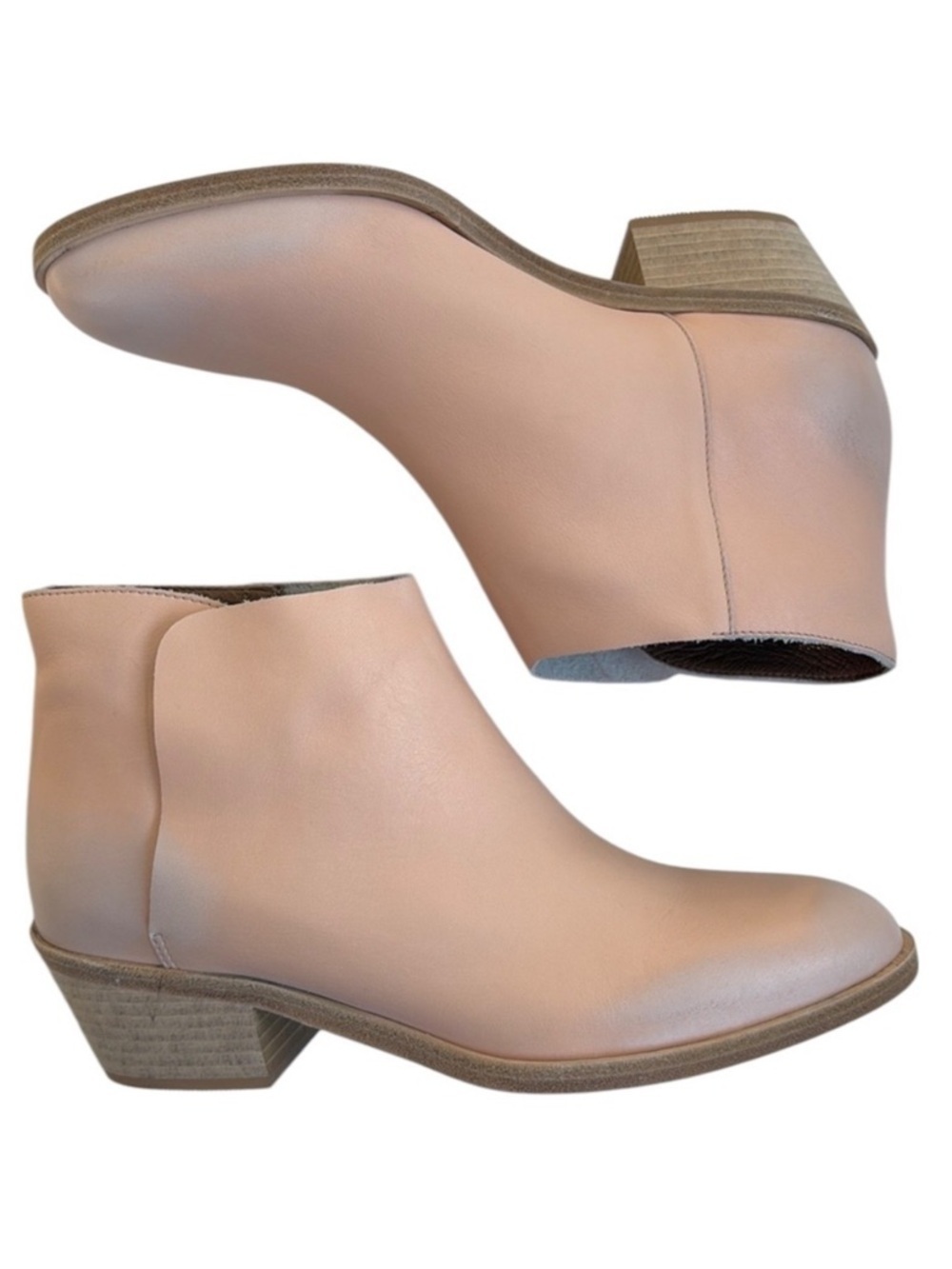 Like New Garnet Hill Leather Adelle Ankle Boots Size 8.5